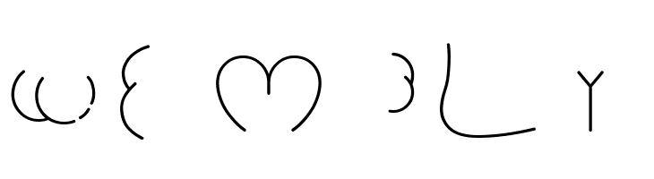 Alphabutt Letters A  Free Fonts Download