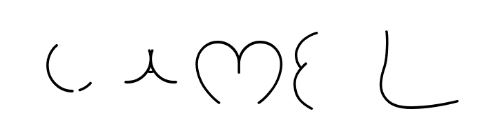 Alphabutt Letters A  Free Fonts Download