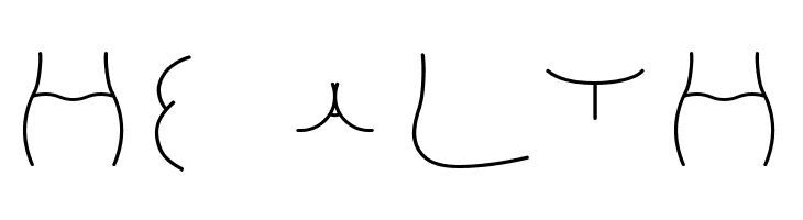 Alphabutt Letters A  Free Fonts Download
