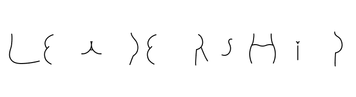 Alphabutt Letters A  Free Fonts Download