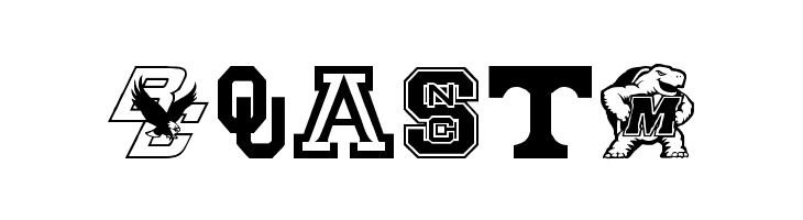 College Collage Regular  Free Fonts Download