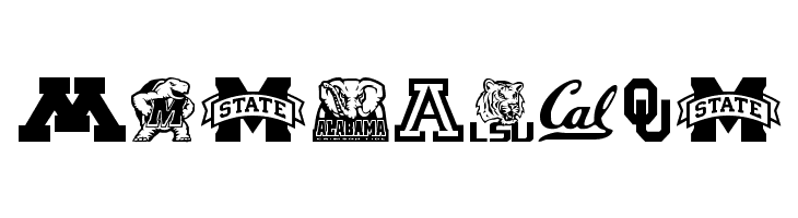 College Collage Regular  Free Fonts Download