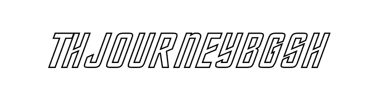 Ghost DIN Trek Kursywa  Free Fonts Download