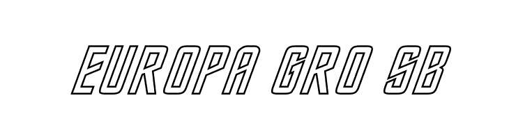 Ghost DIN Trek Kursywa  Free Fonts Download