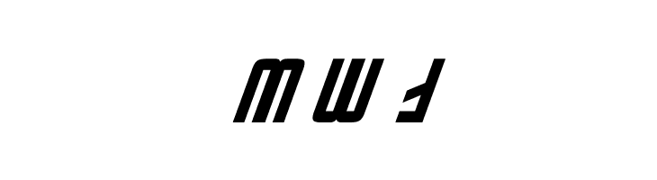 Polski DIN Trek Kursywa  Free Fonts Download