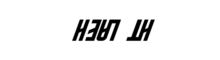 Polski DIN Trek Kursywa  Free Fonts Download