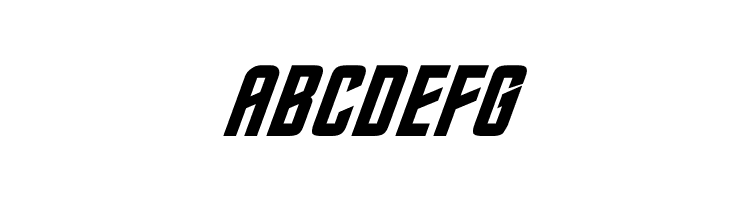 DIN Trek Kursywa  Free Fonts Download