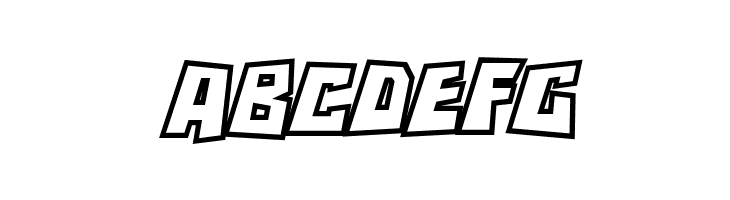 RockBiterOutlines Italic  Free Fonts Download