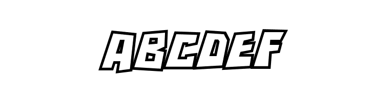 RockBiterOutlines Italic  Free Fonts Download