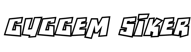 RockBiterOutlines Italic  Free Fonts Download