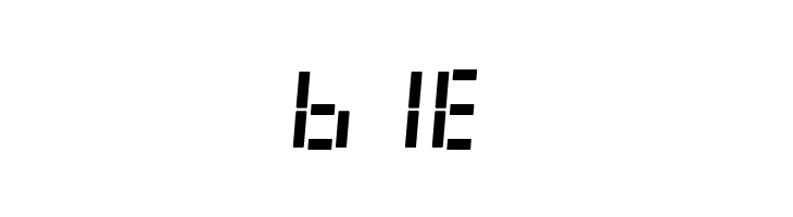 LED Digital 7 Italic  Free Fonts Download