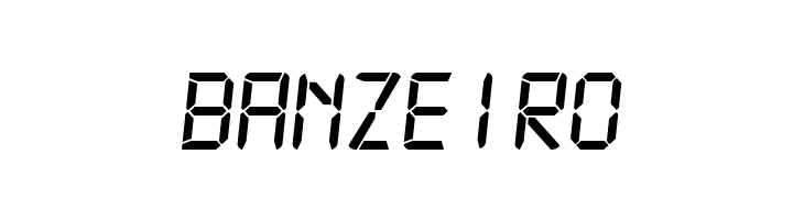 Digital-7 MonoItalic  Free Fonts Download