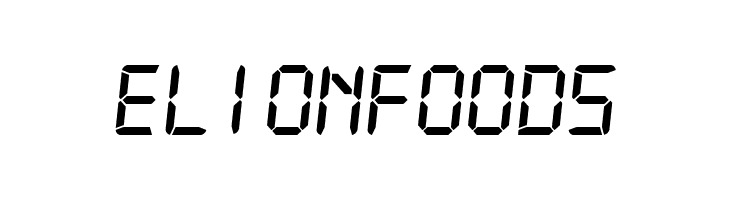 Digital-7 MonoItalic  Free Fonts Download