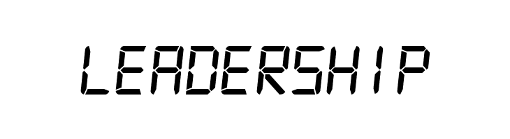 Digital-7 MonoItalic  Free Fonts Download