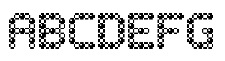 Bubble Pixel-7 Bead  Free Fonts Download