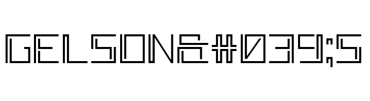 Double Line 7  Free Fonts Download