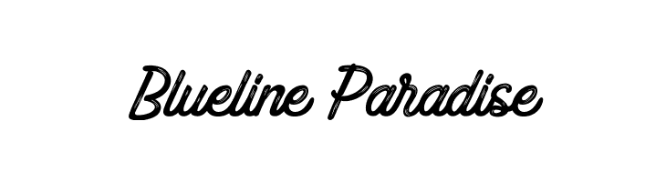Blueline%2BParadise Blueline Paradise Font