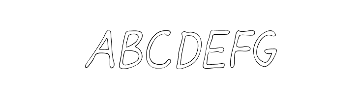 Darbog outline Italic  Free Fonts Download