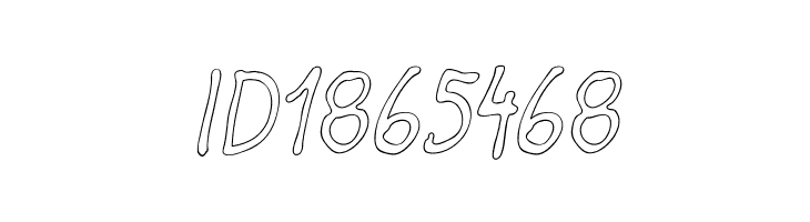 Darbog outline Italic  Free Fonts Download