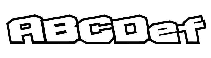 D3 Egoistism outline extra  Free Fonts Download