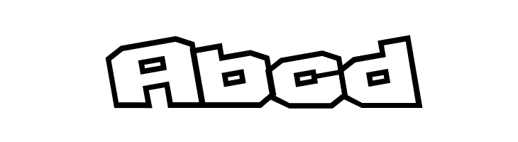 D3 Egoistism outline extra  Free Fonts Download