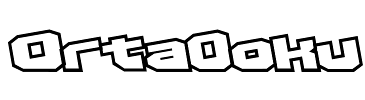 D3 Egoistism outline extra  Free Fonts Download