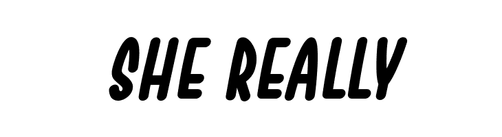 SHE%2BREALLY Chesan Bold Italic Font