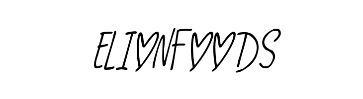 Love And Romance Italic  Free Fonts Download