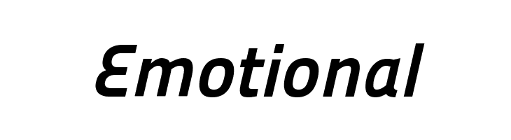 Emotional Panefresco 800wt Italic Font