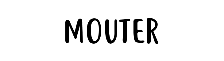 MOUTER Just tell me what Font