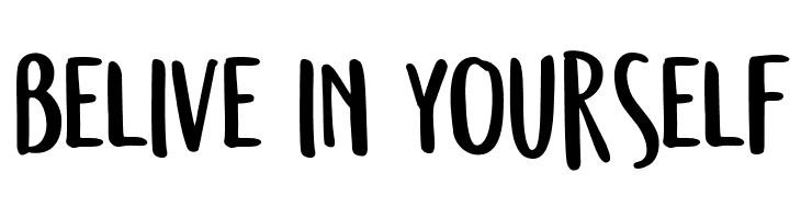 belive%2Bin%2Byourself Semringah Font