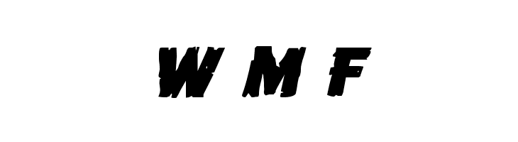 Dread Ringer Expanded Italic  Free Fonts Download