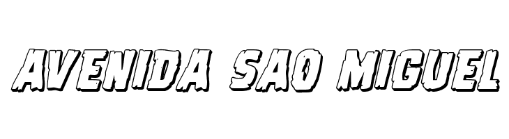 Dread Ringer 3D Italic  Free Fonts Download