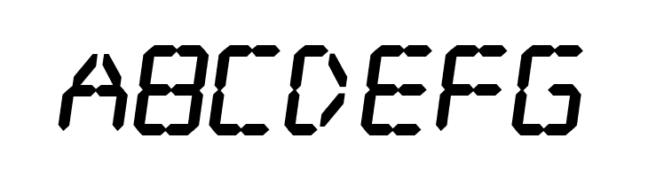 Digital dream Fat Skew  Free Fonts Download