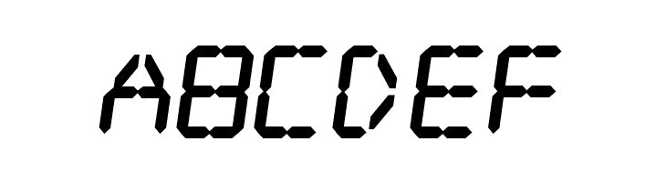 Digital dream Fat Skew  Free Fonts Download