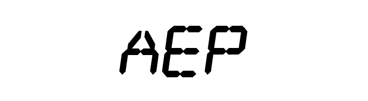 Digital dream Fat Skew  Free Fonts Download