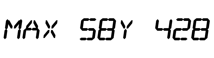 Digital dream Fat Skew  Free Fonts Download