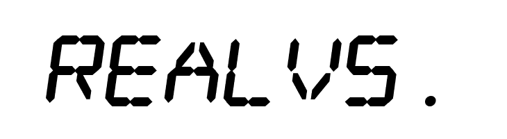 Digital dream Fat Skew  Free Fonts Download