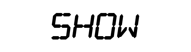 Digital dream Fat Skew  Free Fonts Download