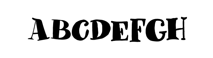 ABCDEFGH DK Phantom Peach Regular Font