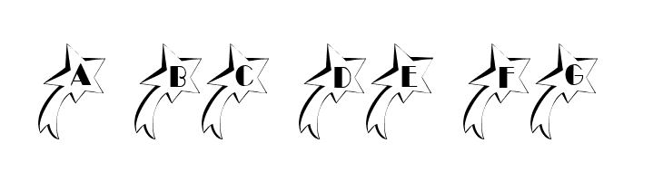 101! Shooting StarZ  Free Fonts Download