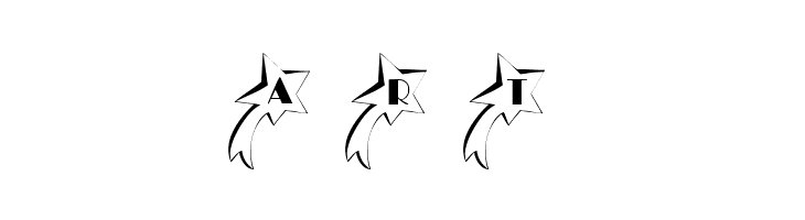 101! Shooting StarZ  Free Fonts Download
