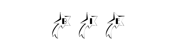 101! Shooting StarZ  Free Fonts Download