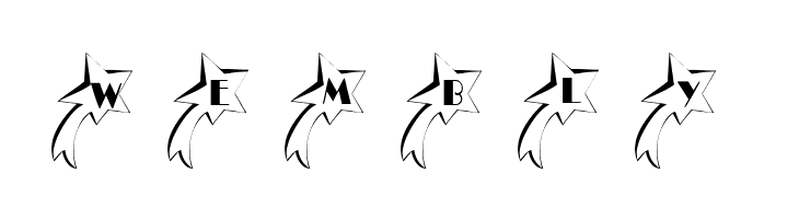 101! Shooting StarZ  Free Fonts Download