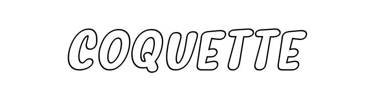 Myfrida Hollow Italic  Free Fonts Download