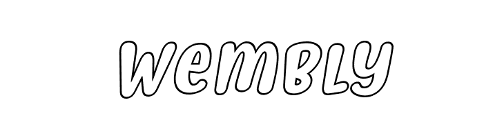 Myfrida Hollow Italic  Free Fonts Download