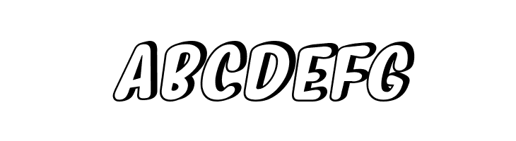 Myfrida Shadow Italic  Free Fonts Download