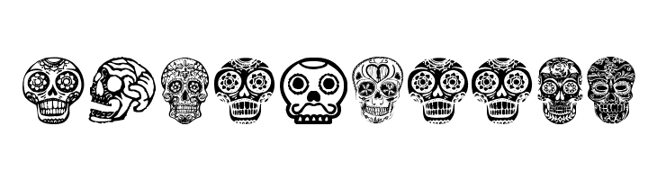 Mexican Skull  Free Fonts Download