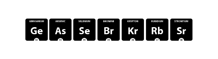 Periodic Table of Elements  Free Fonts Download