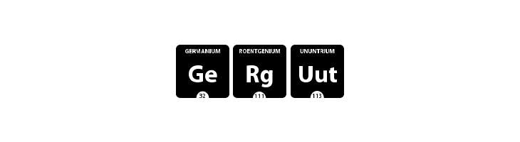 Periodic Table of Elements  Free Fonts Download